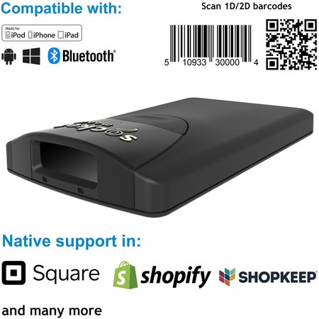 SOCKET MOBILE Socketscan S840, 2D Barcode Scanner, Black CX3388-1846